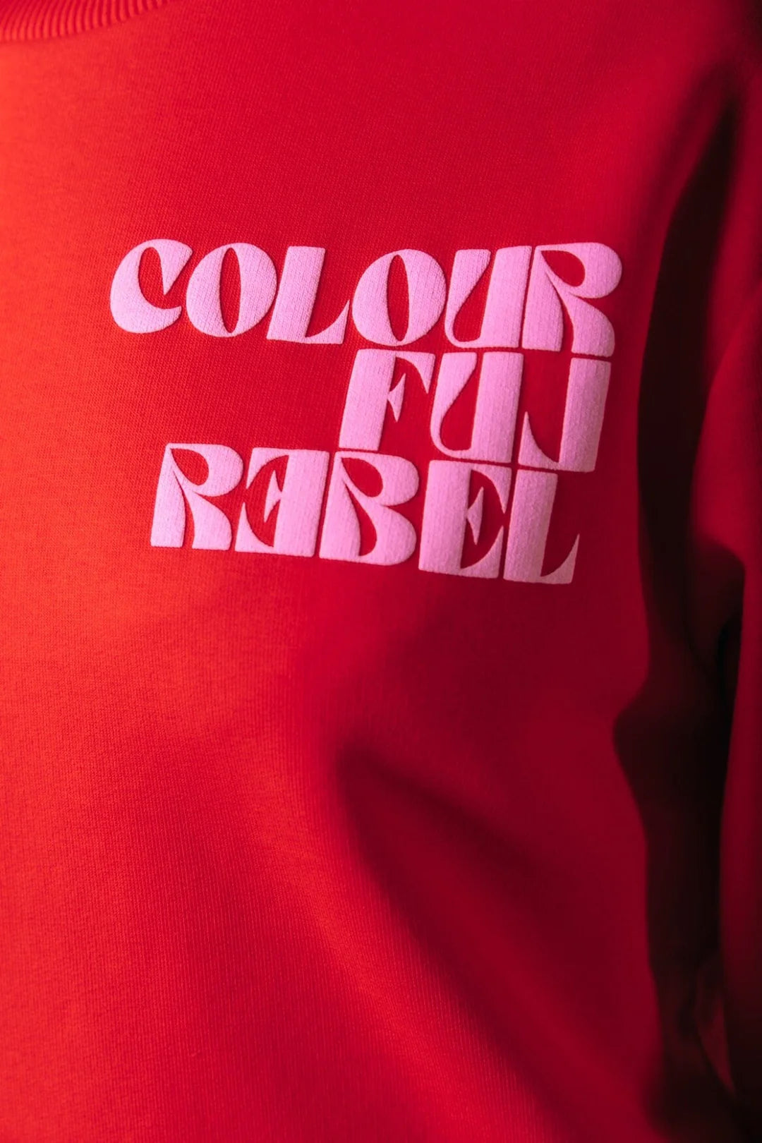 Colourful Rebel Logo Sweater Scarlet Red