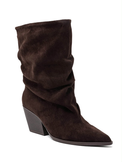 Slouchy Laarsjes Suéde Bruin 2581A