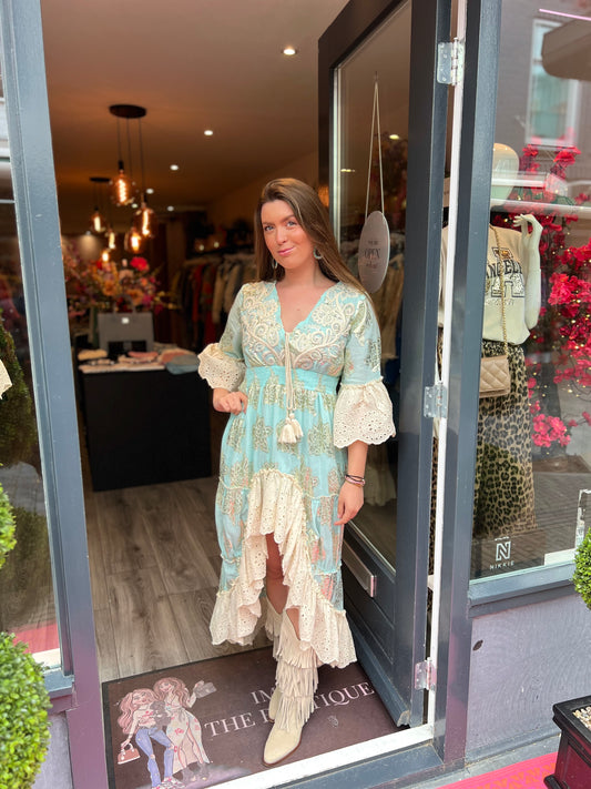Ibiza Jurk Boho Turquoise