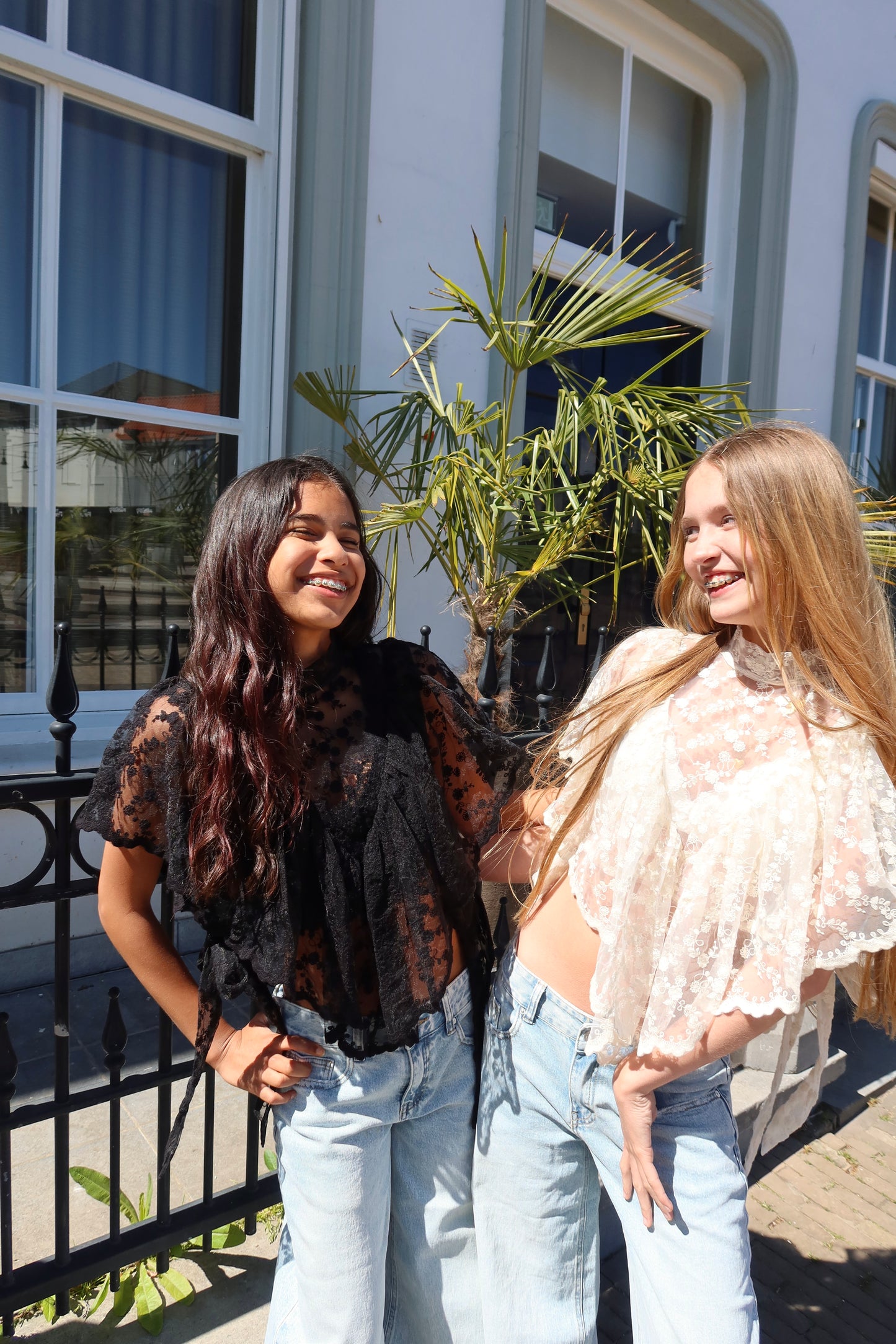 Boho Chic Lace Top Zwart