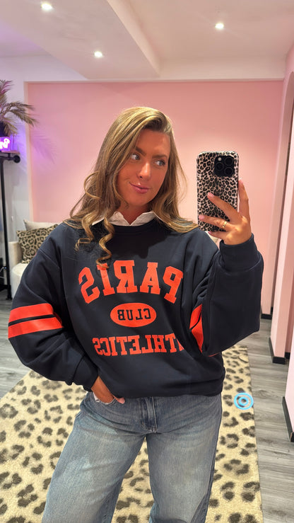 Paris Club Sweater Navy