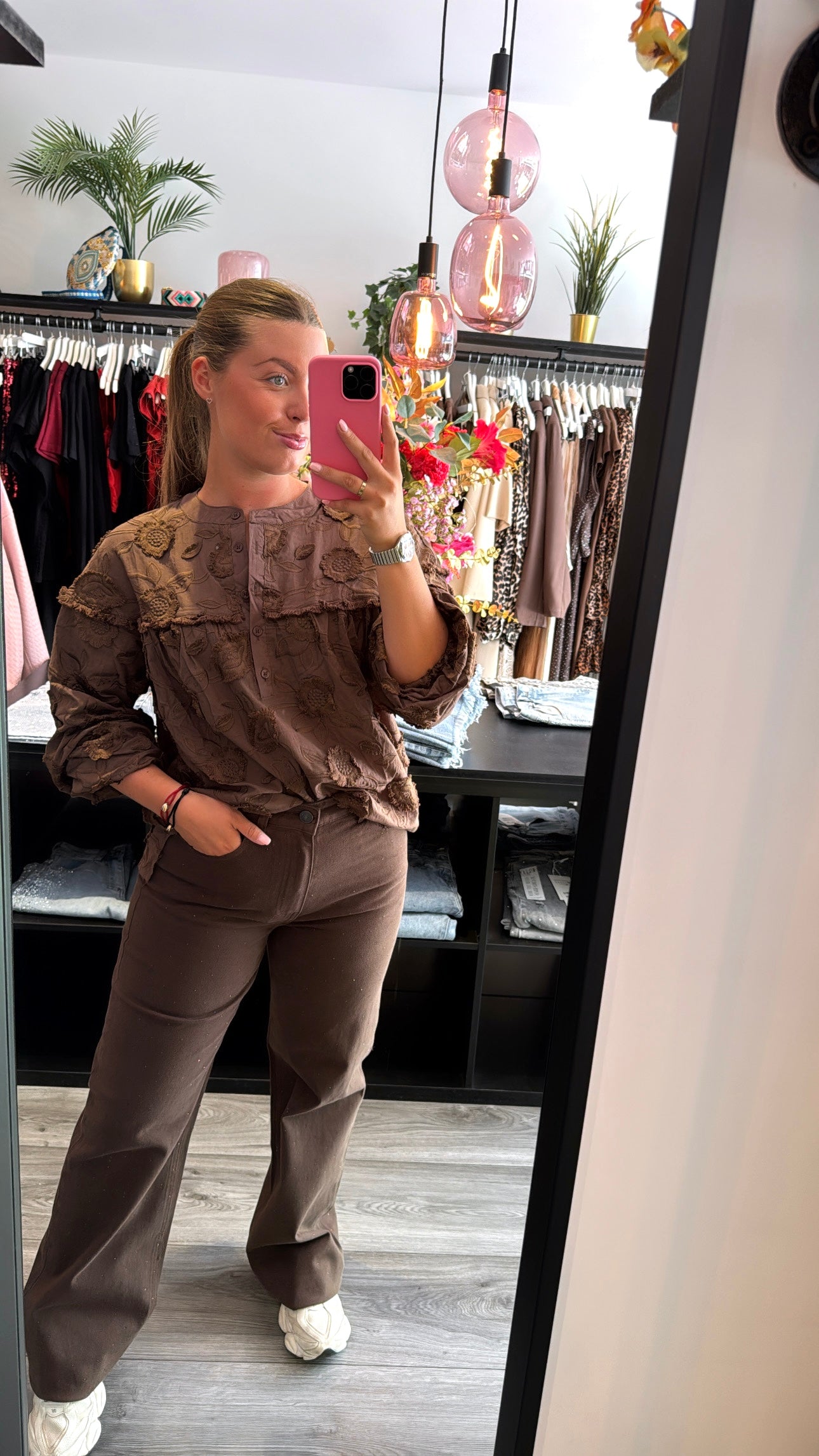 Queen Hearts Jeans Strass Choco Tall Proof
