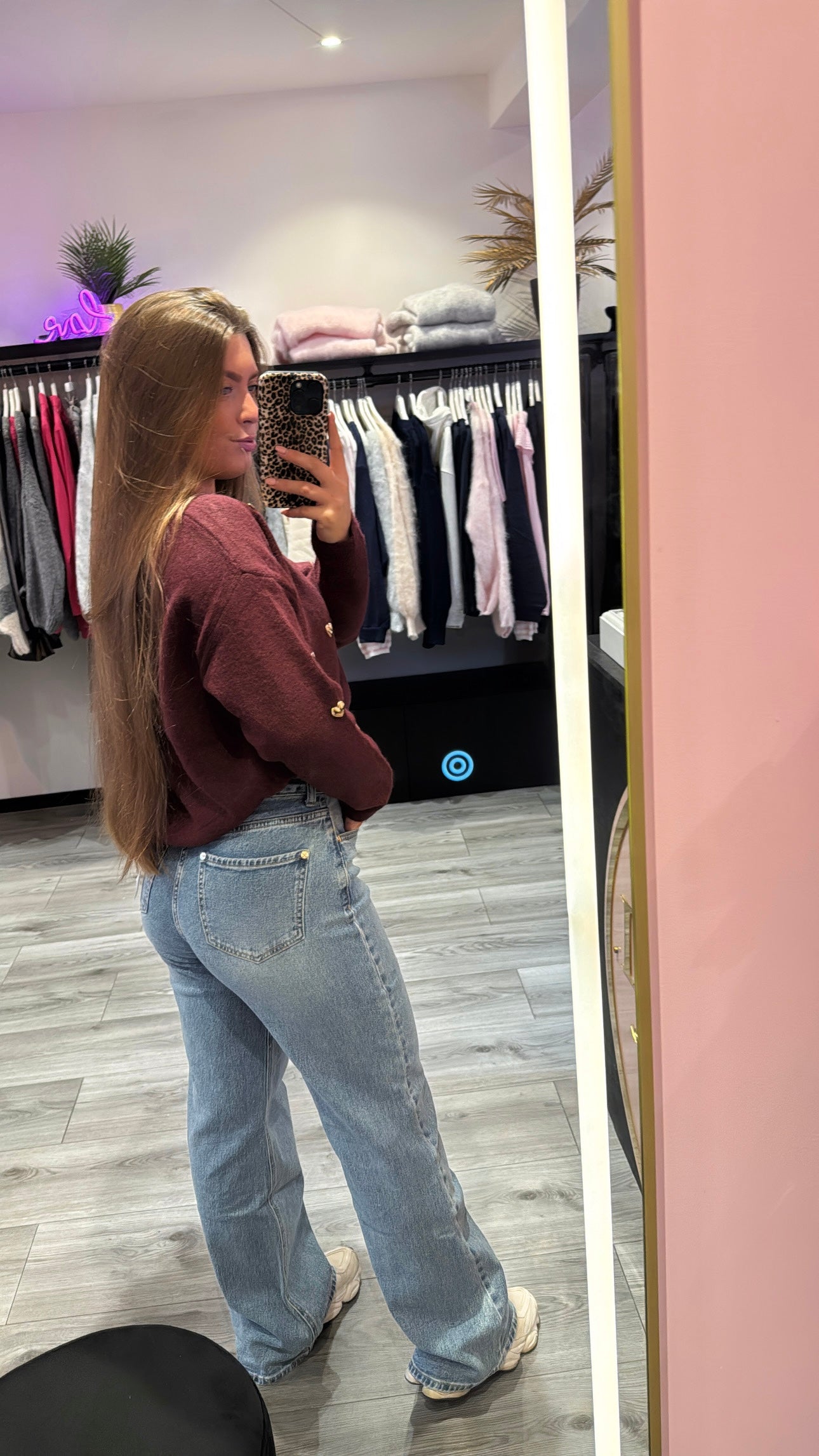 Wide Leg Jeans Queen Hearts 3368