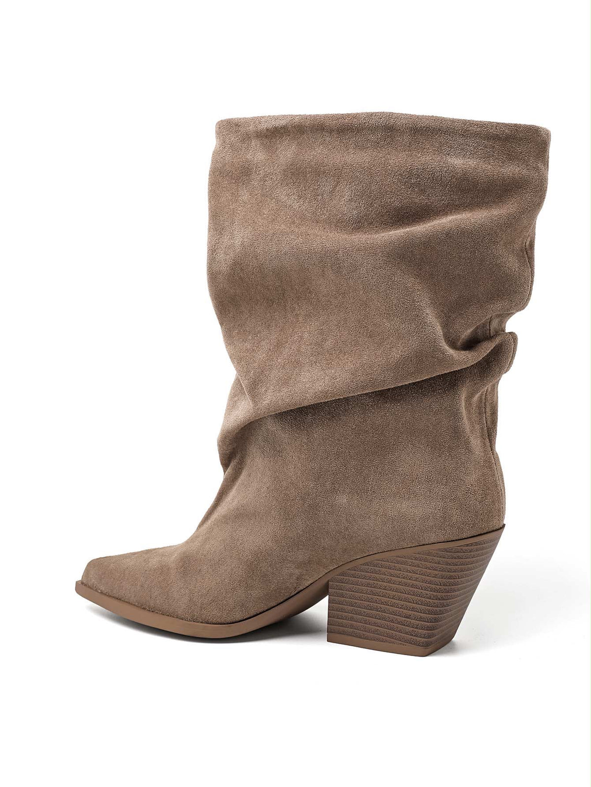 Slouchy Laarsjes Suéde Taupe 2581A