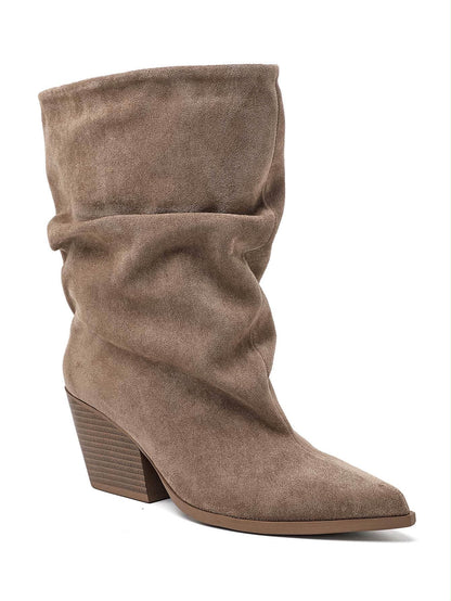 Slouchy Laarsjes Suéde Taupe 2581A