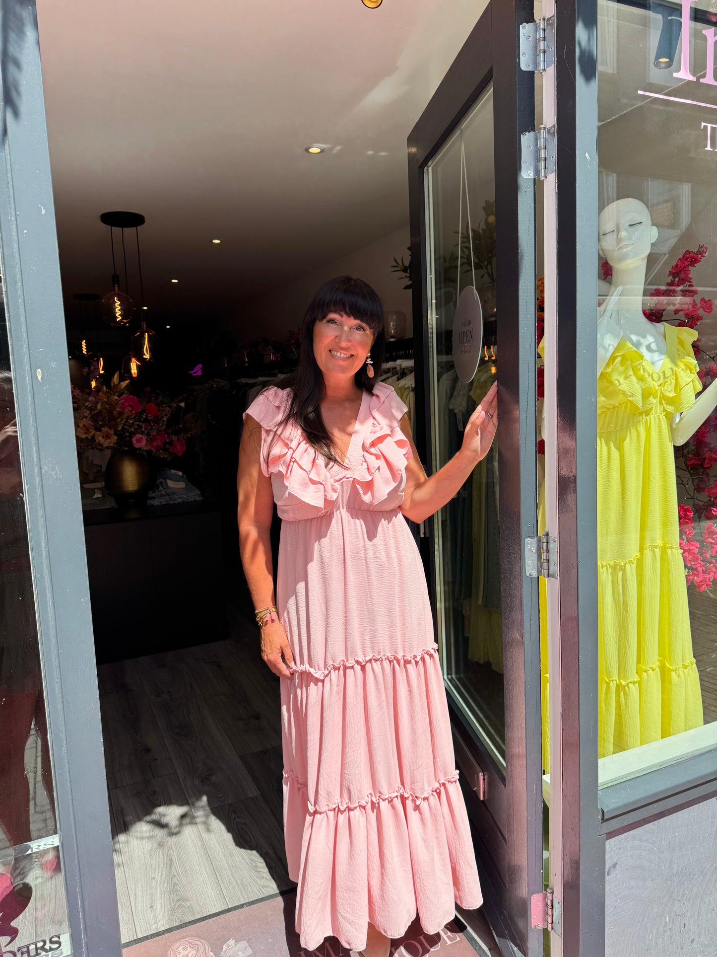 Ruffle Dress Roze