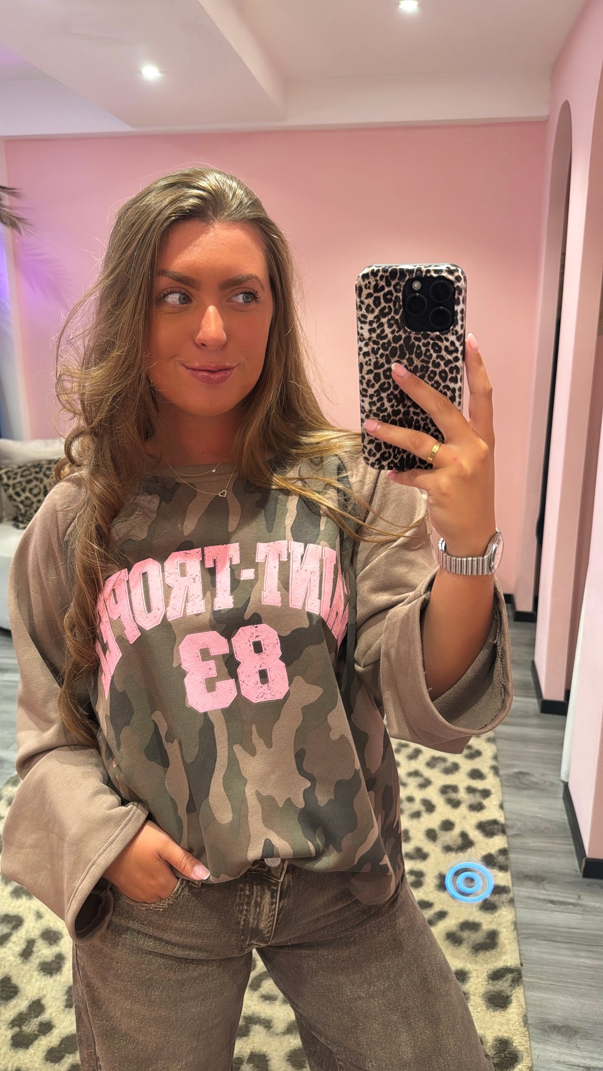 Camouflage Longsleeve Saint Tropez Bruin