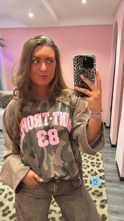 Camouflage Longsleeve Saint Tropez Bruin