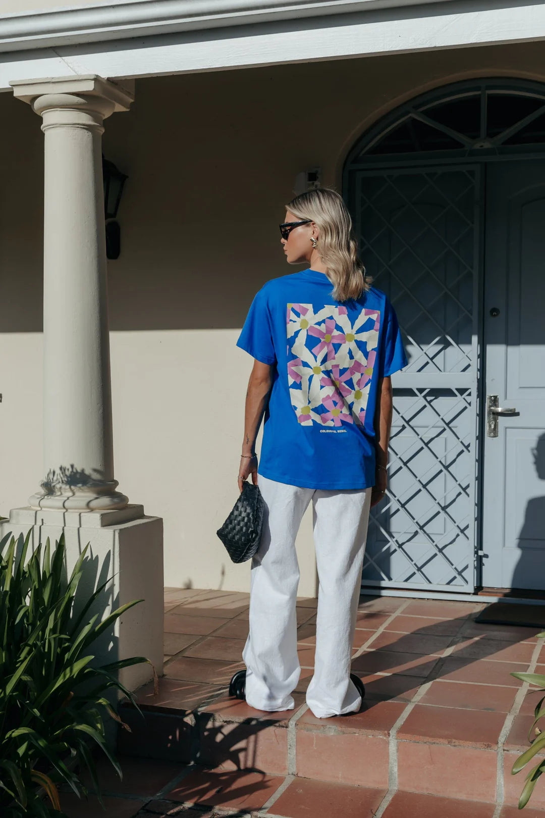 Colorful Rebel Flowers Square Tee