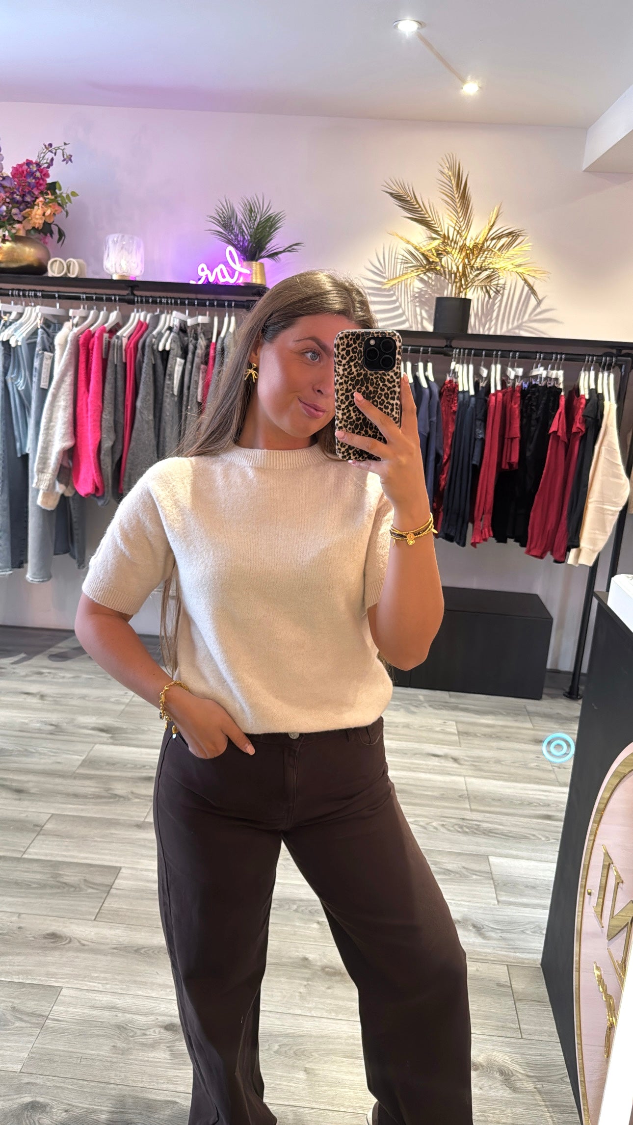 So Soft Knit Top Off White