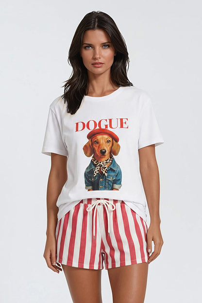 T-Shirt Dogue Rood