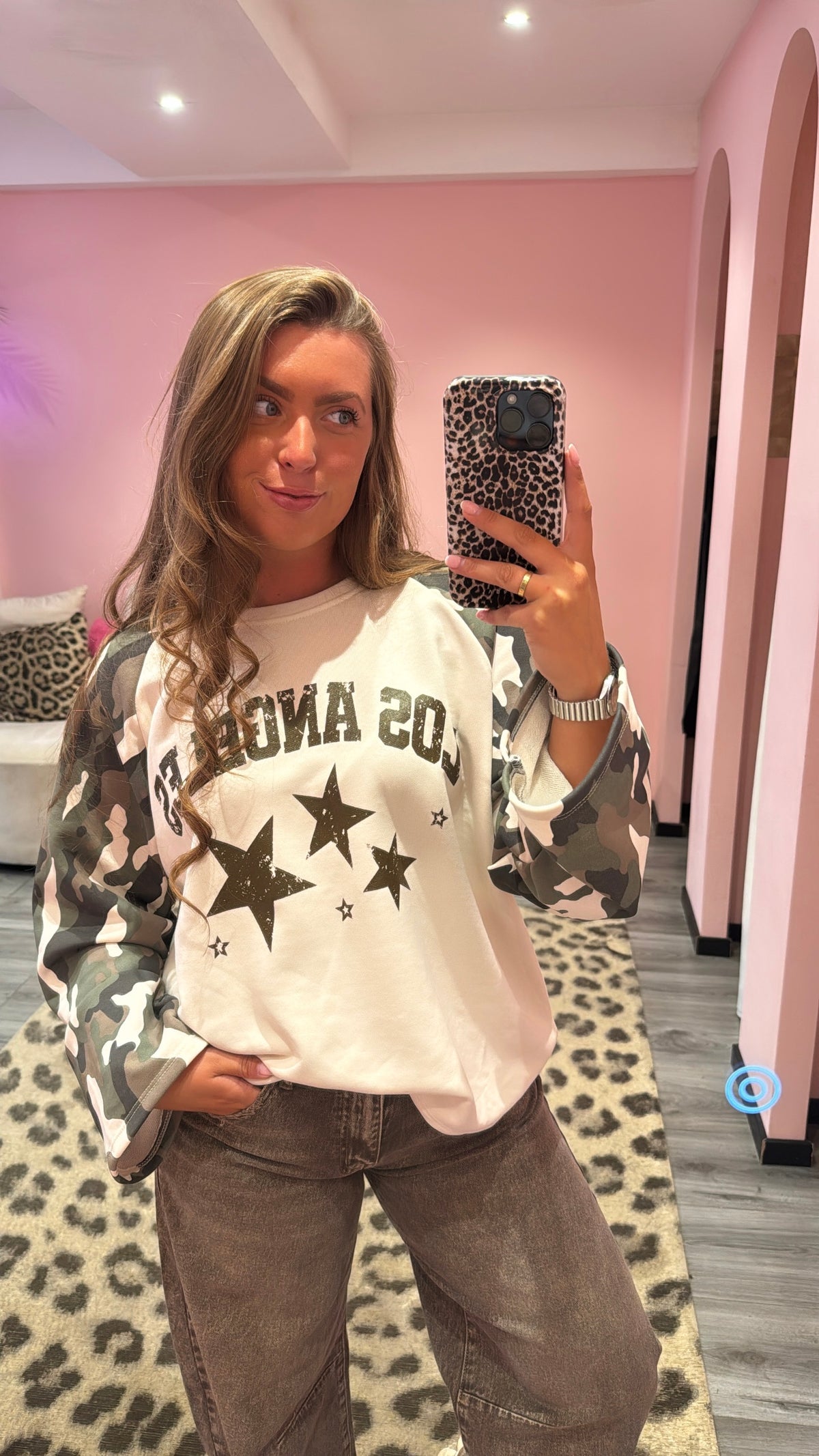 Camouflage Longsleeve LA Crème
