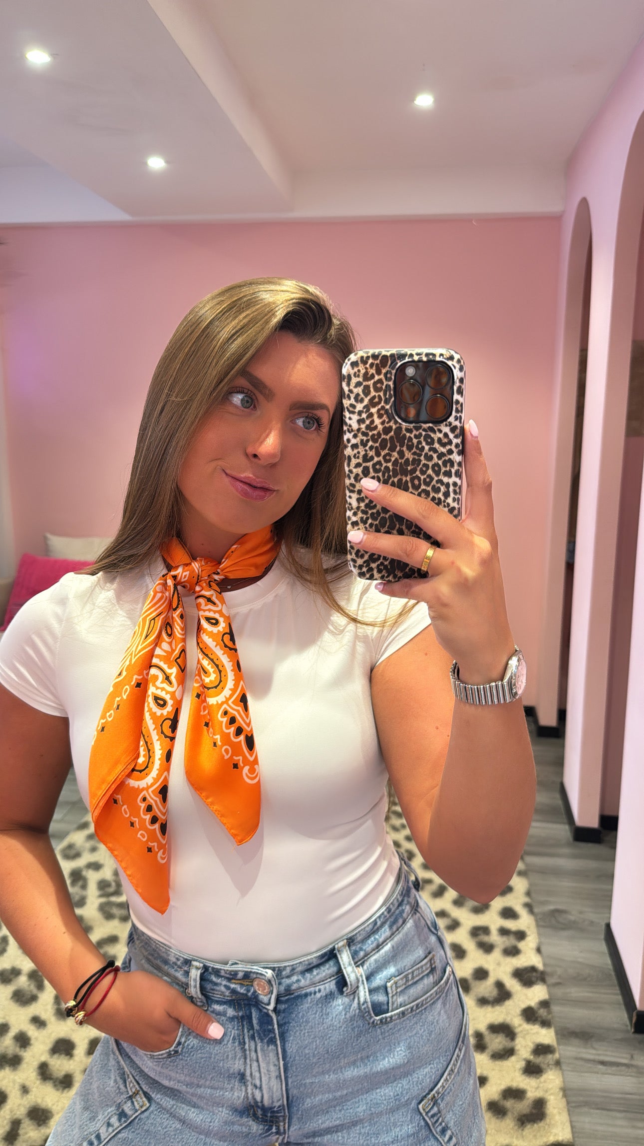 Sjaaltje Paisley Oranje