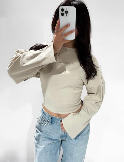 Redefined Top Beige ByMila