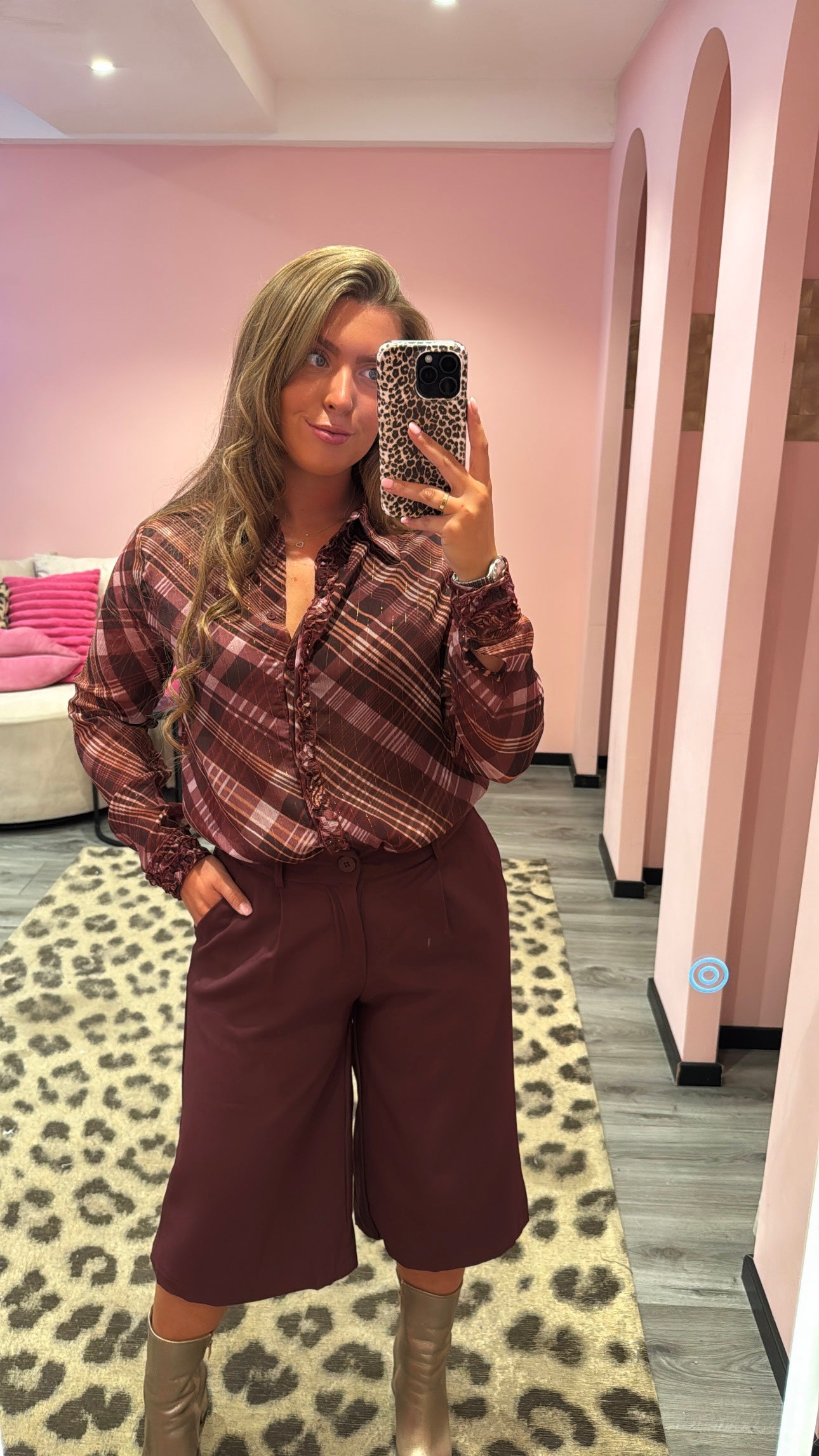 Jort Pantalon Ivy Bordeaux