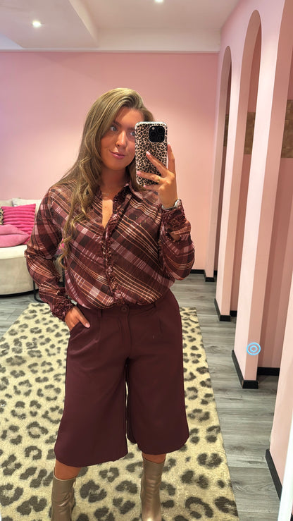 Jort Pantalon Ivy Bordeaux