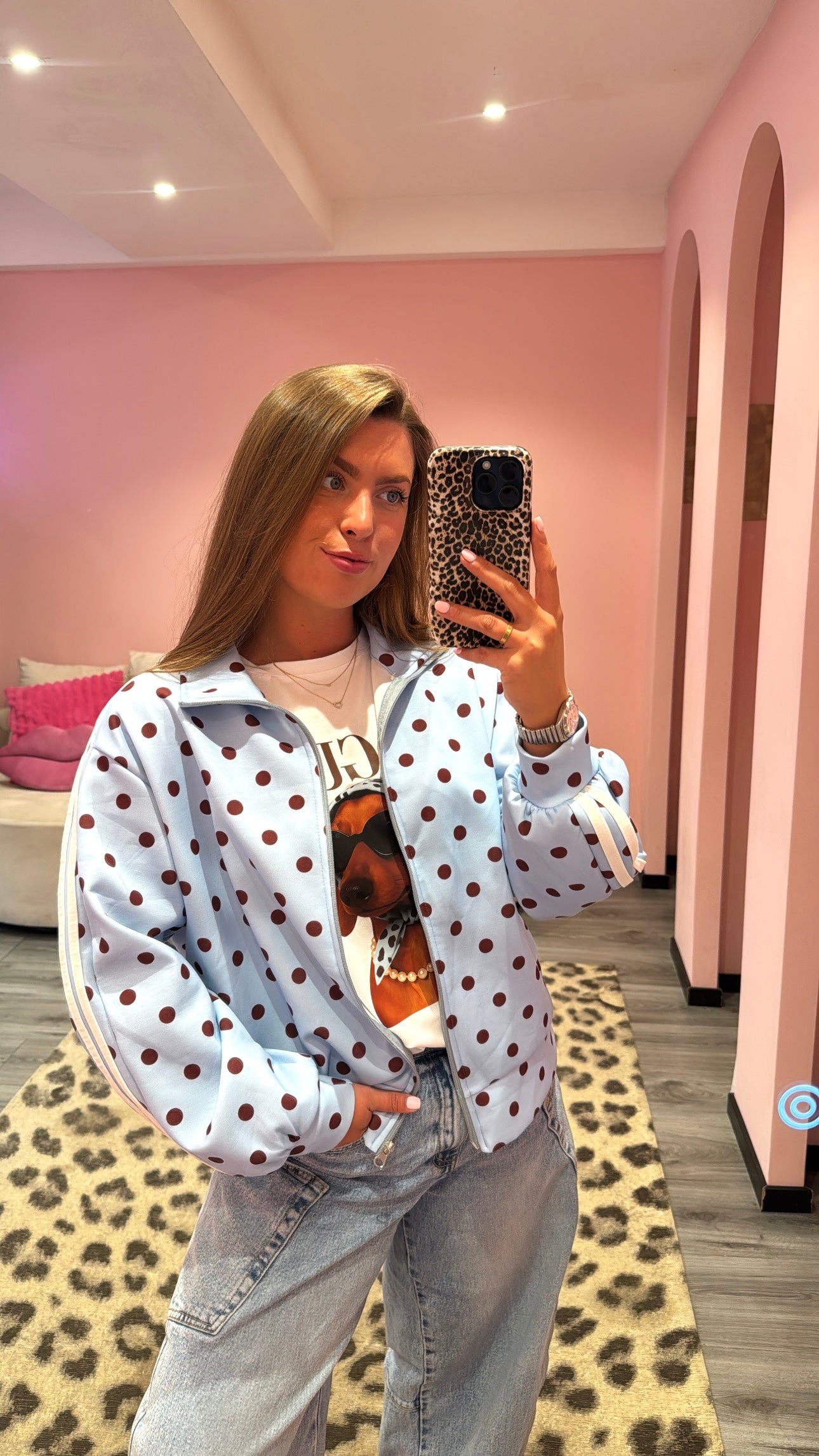 Polka Dots Vestje Blauw