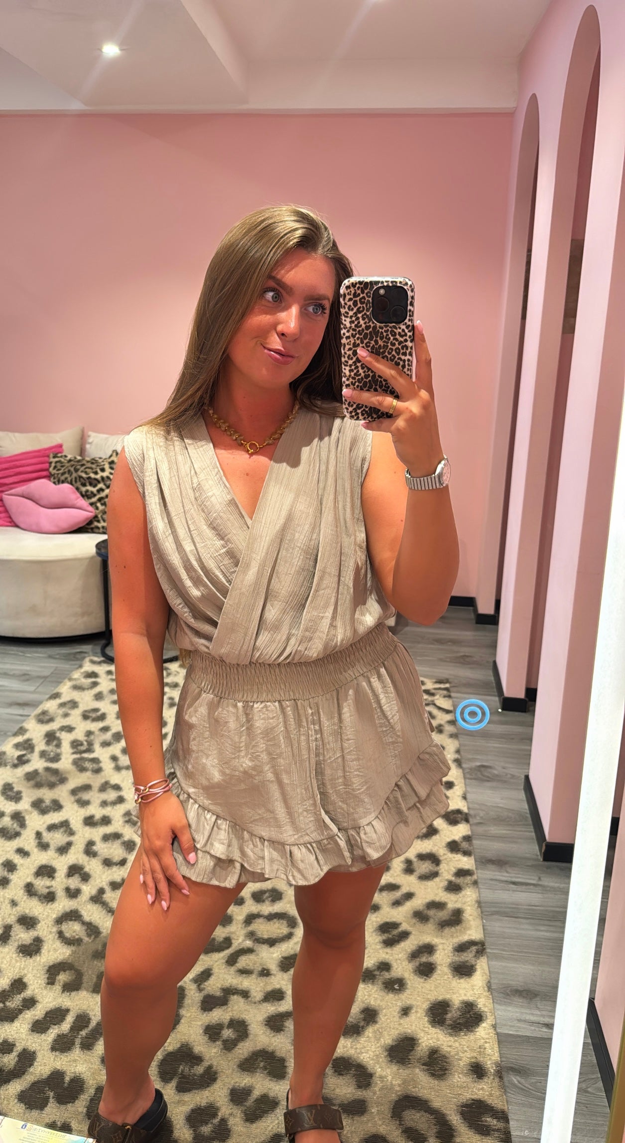 Loua Playsuit Taupe