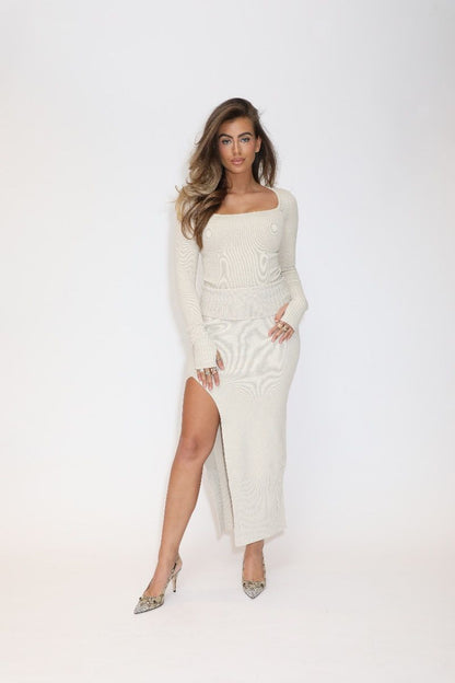 Reinders Scarlett Knitwear Top Beige