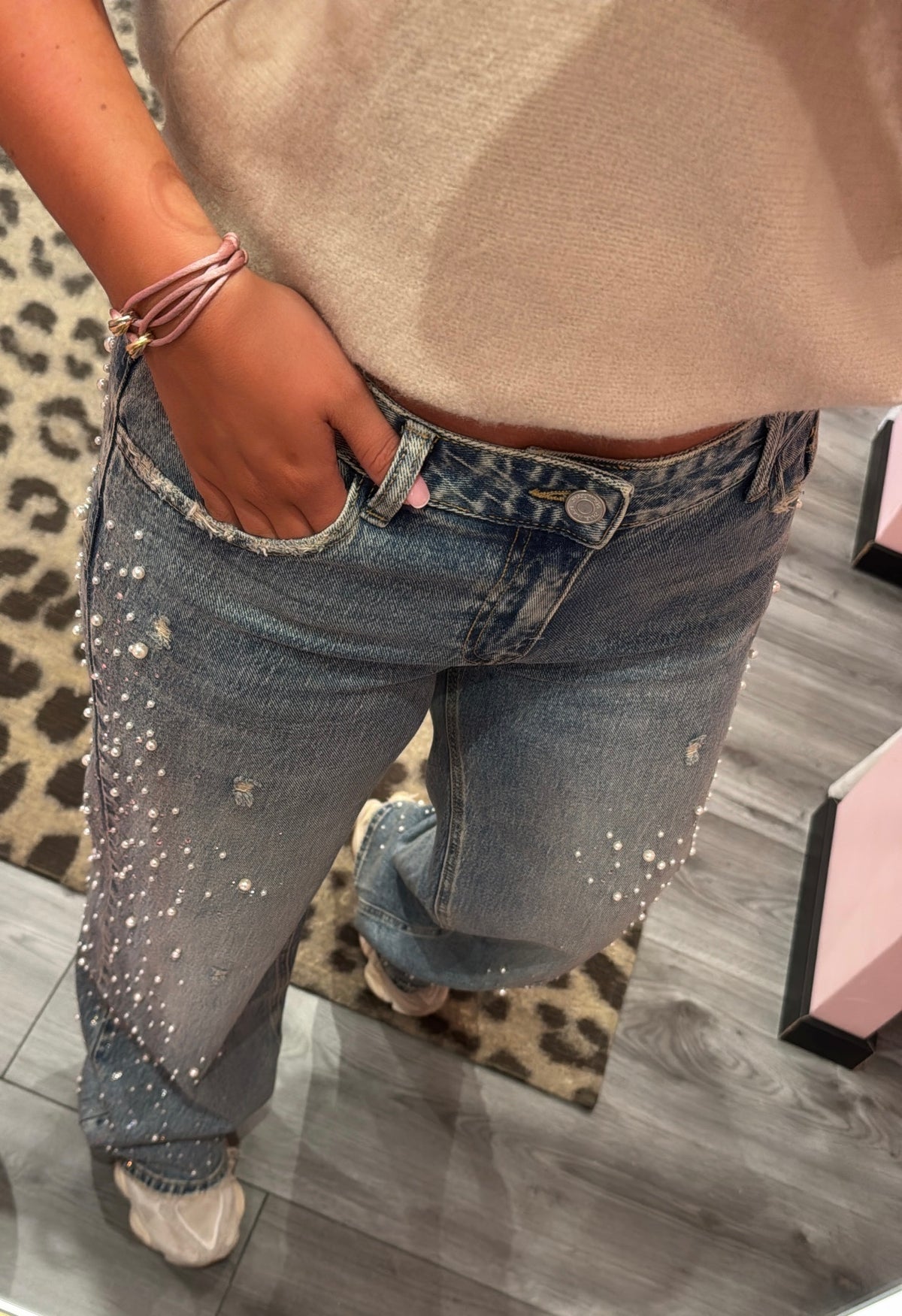 Queen Hearts Low Waist Parels&Strass 5006