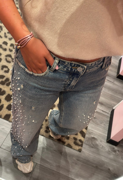 Queen Hearts Low Waist Parels&Strass 5006