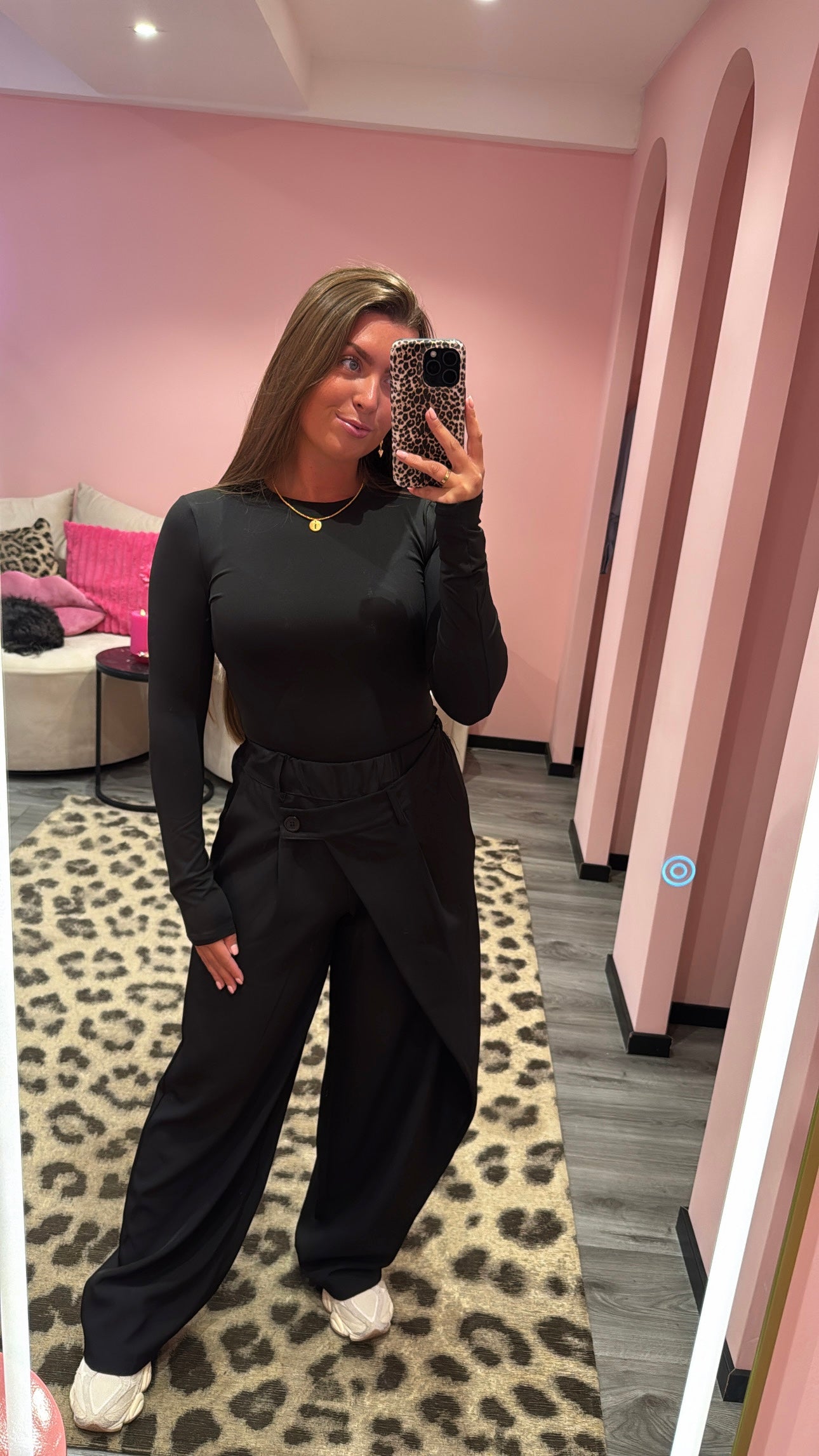 Stretchy Body Lange Mouw Zwart