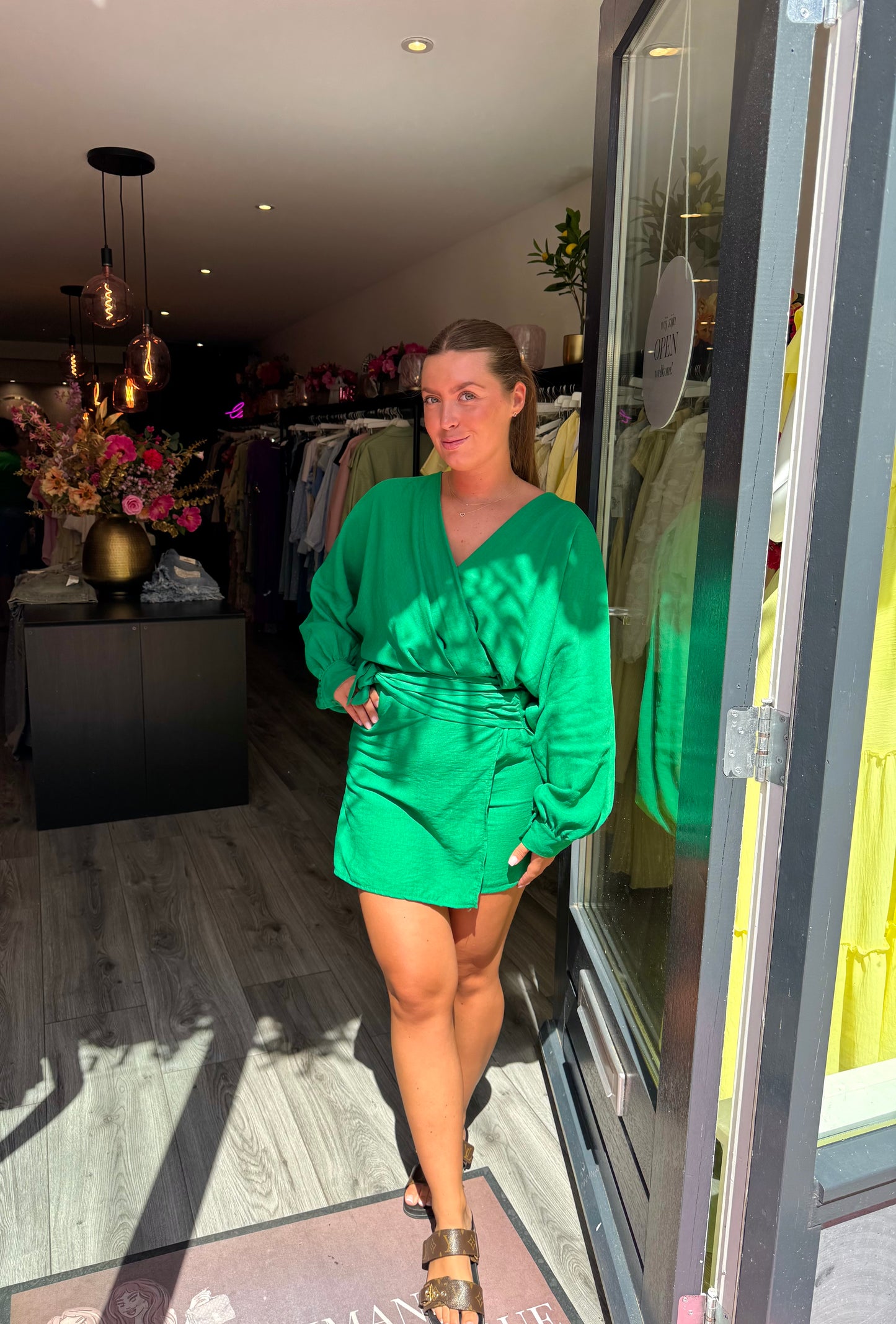 Playsuit Strik Groen