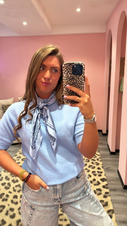 Sjaaltje Paisley Blauw