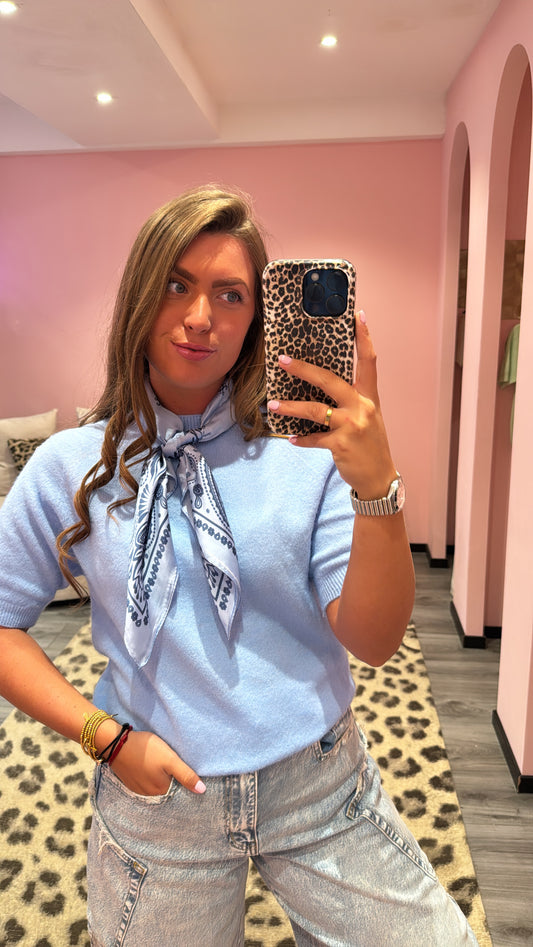 Sjaaltje Paisley Blauw