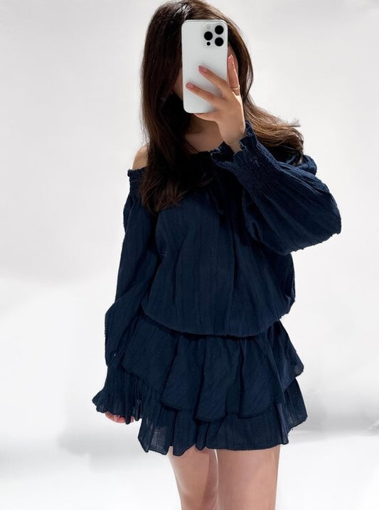 Charlotte Skort Navy Blue ByMila