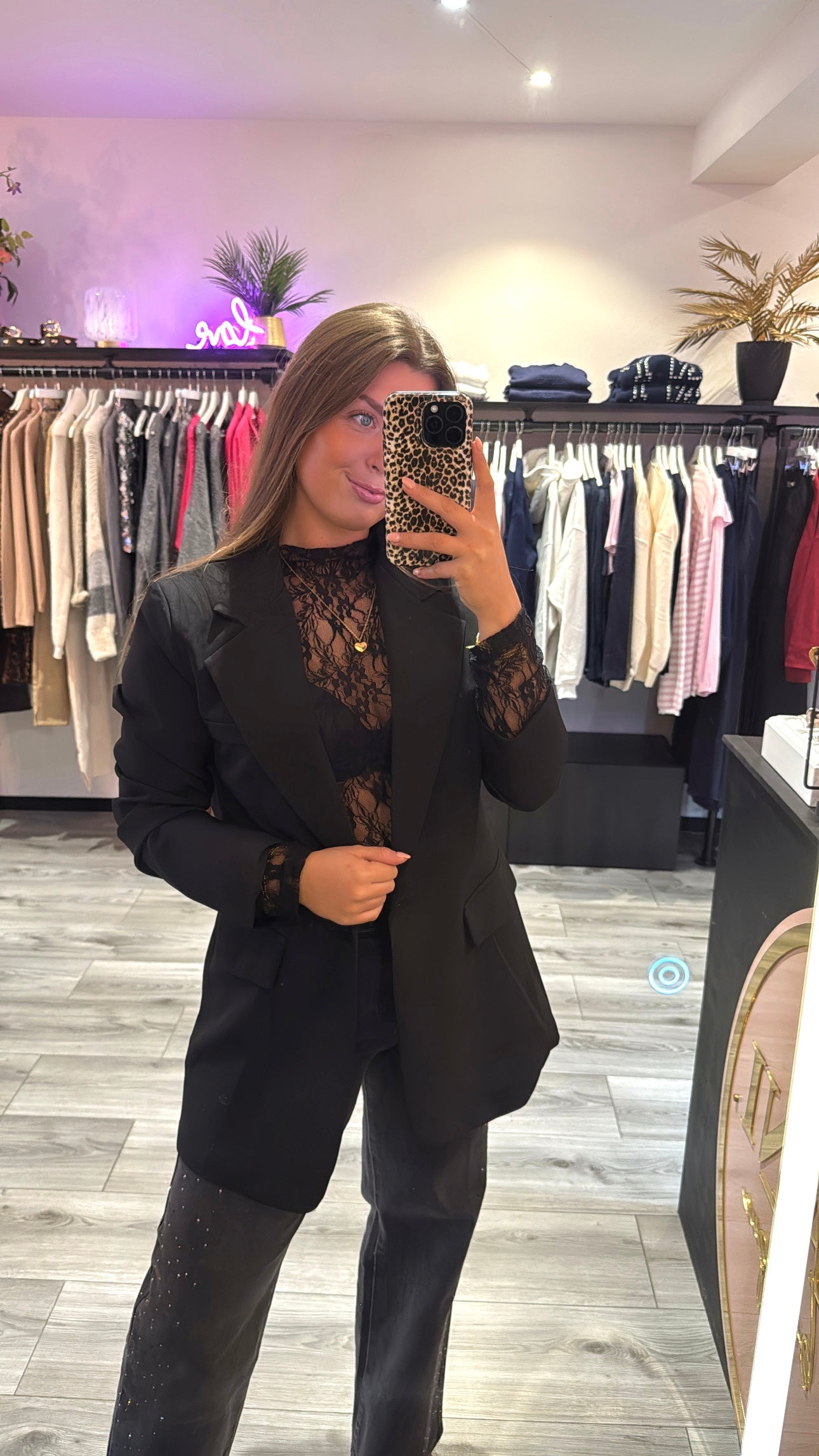 Lace Body Zwart