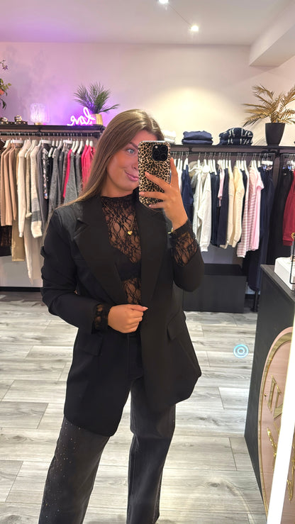 Lace Body Zwart