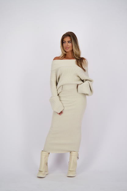 Reinders Kourtney Knit Sweater Creme