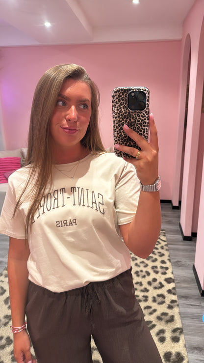 Saint Tropez T-Shirt Beige