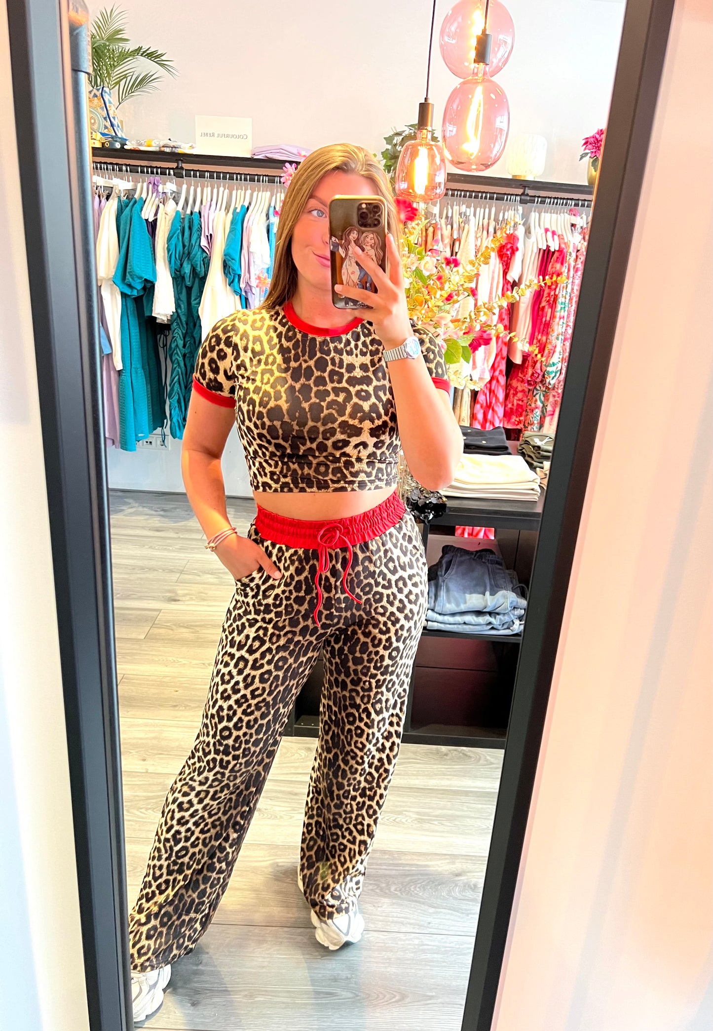 2 Delige Panter Set Rood