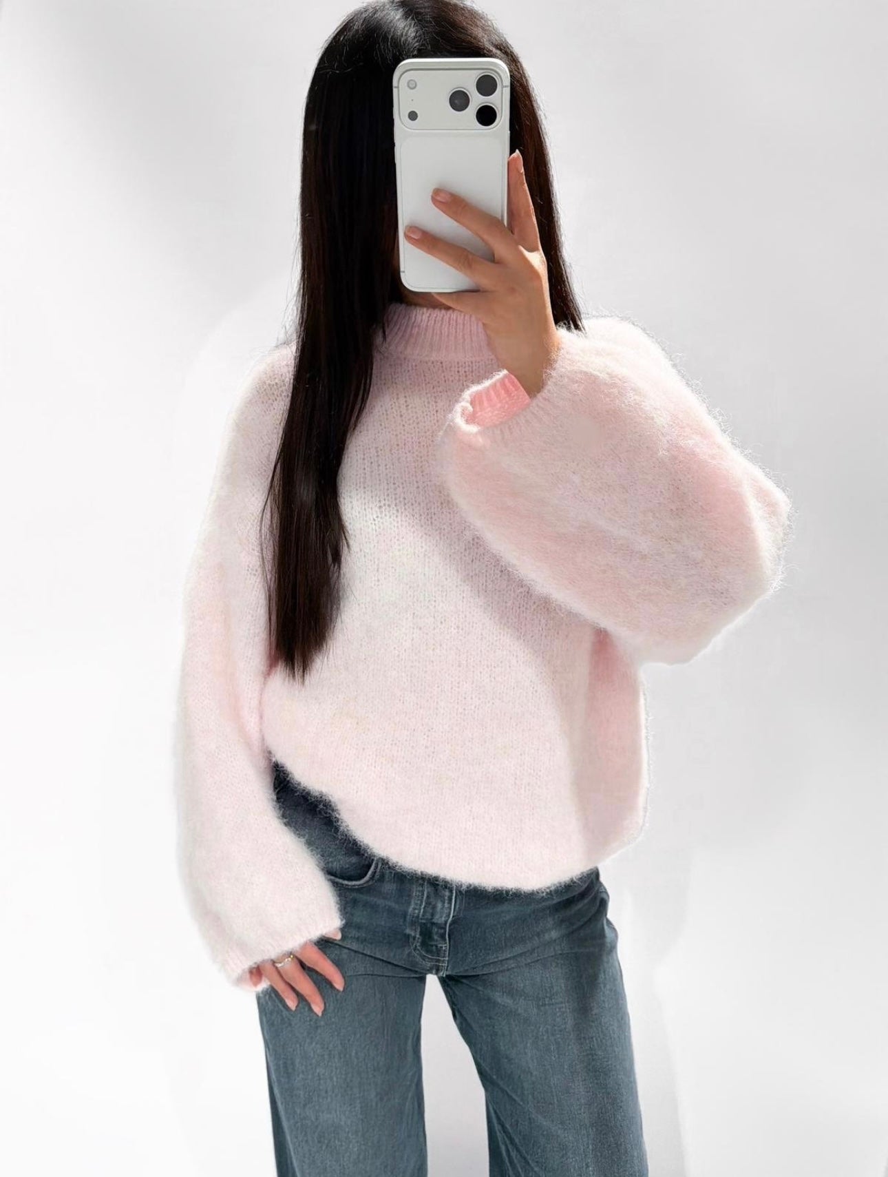 Fluffy Molly Sweater Roze ByMila