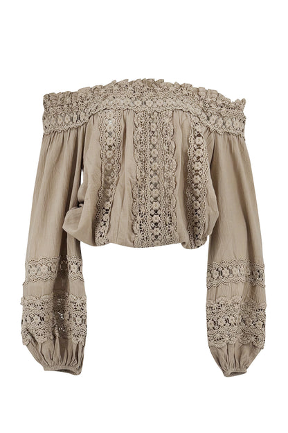 Top Marina Ellis Taupe Ibzmode