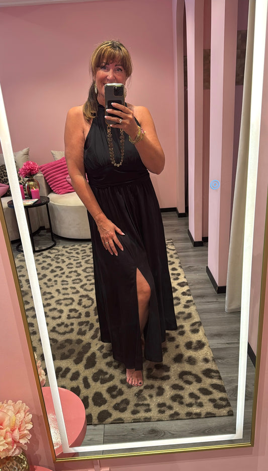 Solea Maxi Jurk Zwart