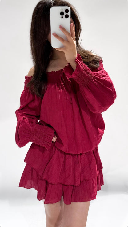Charlotte Top Bordeaux ByMila