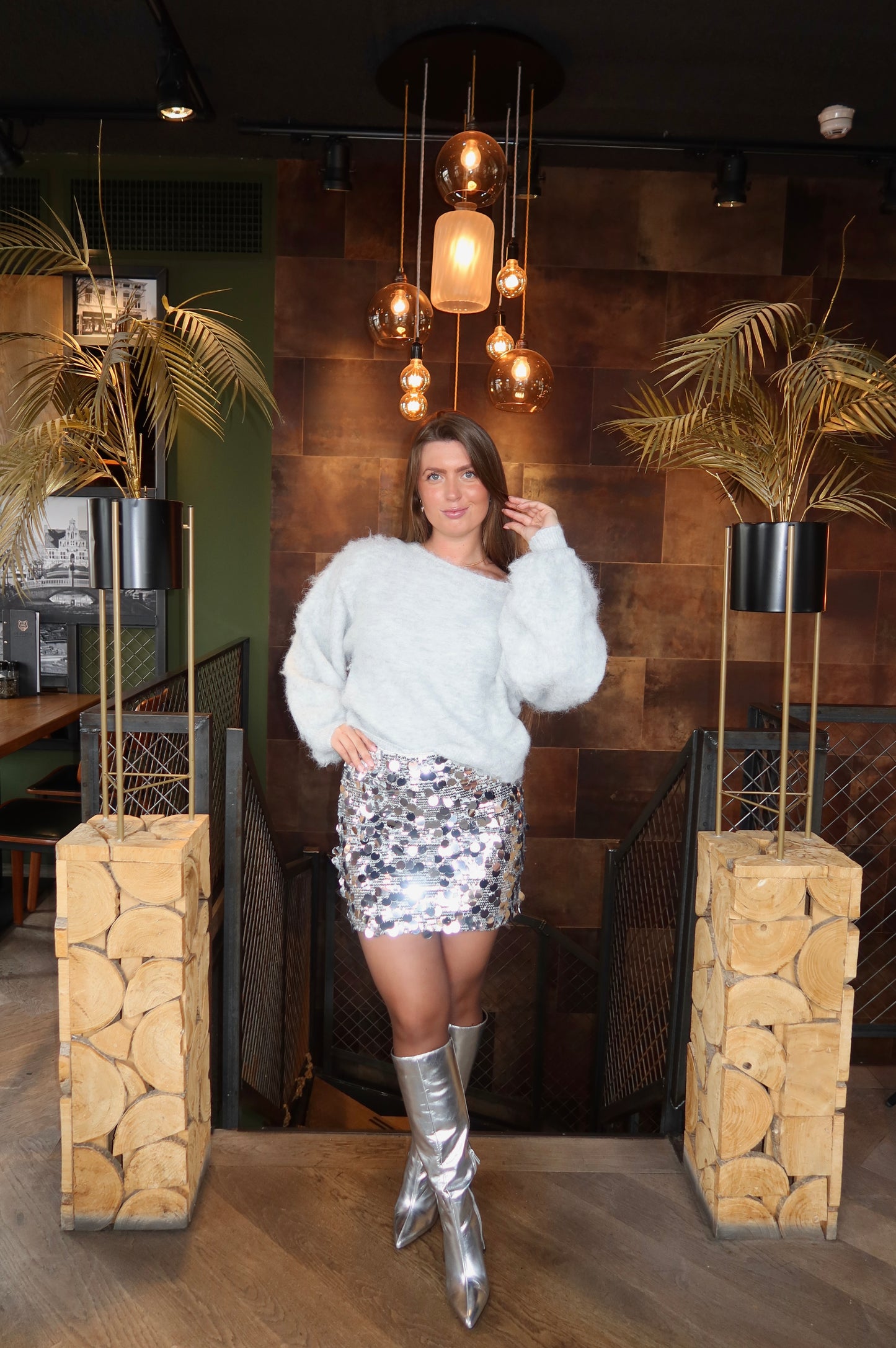 Ambika Paillet Rokje Zilver