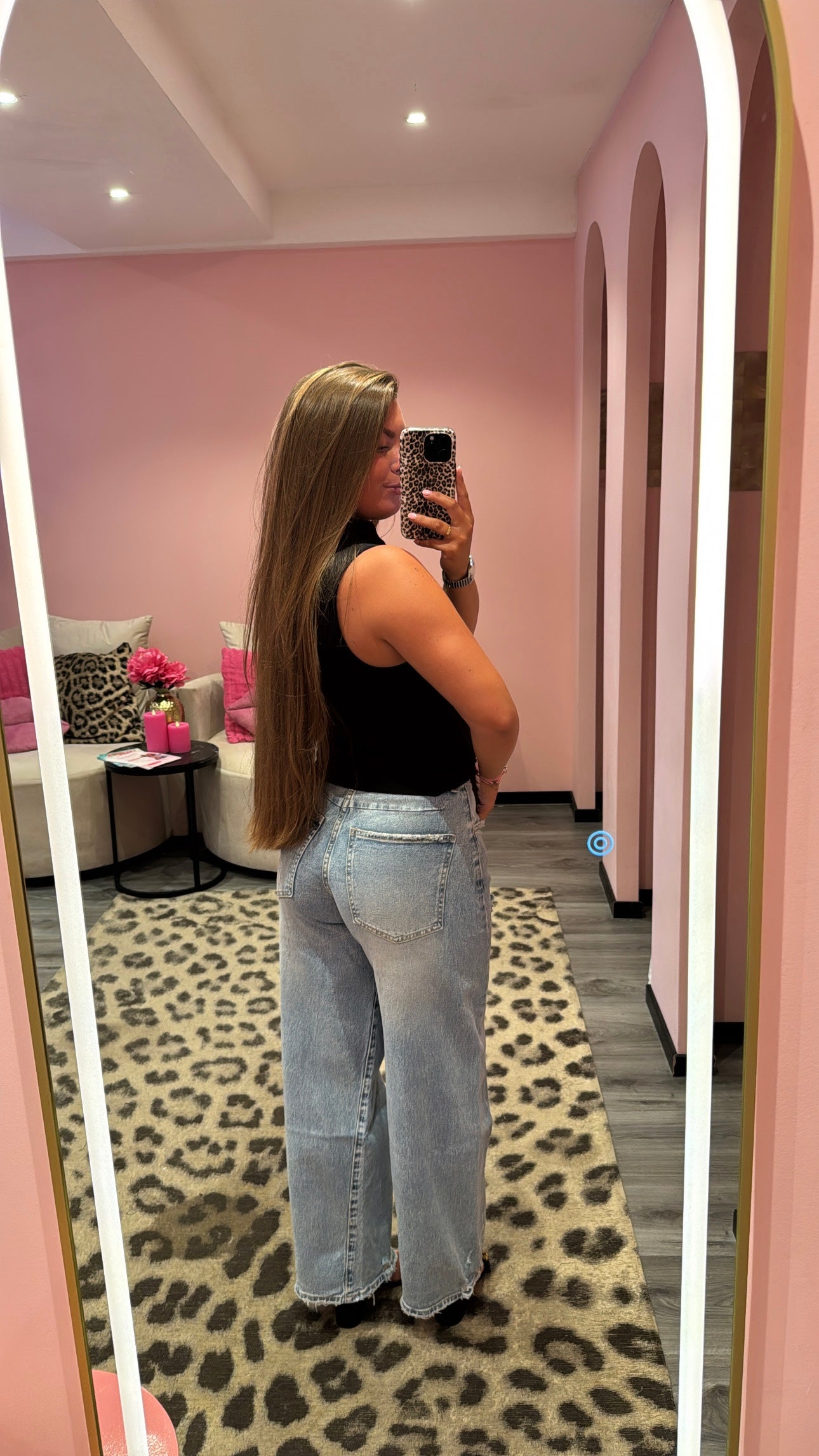 Queen Hearts Barrel Jeans Destroyed 3936