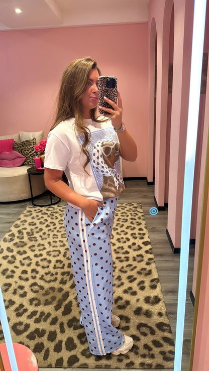 Polka Dots Jogger Blauw