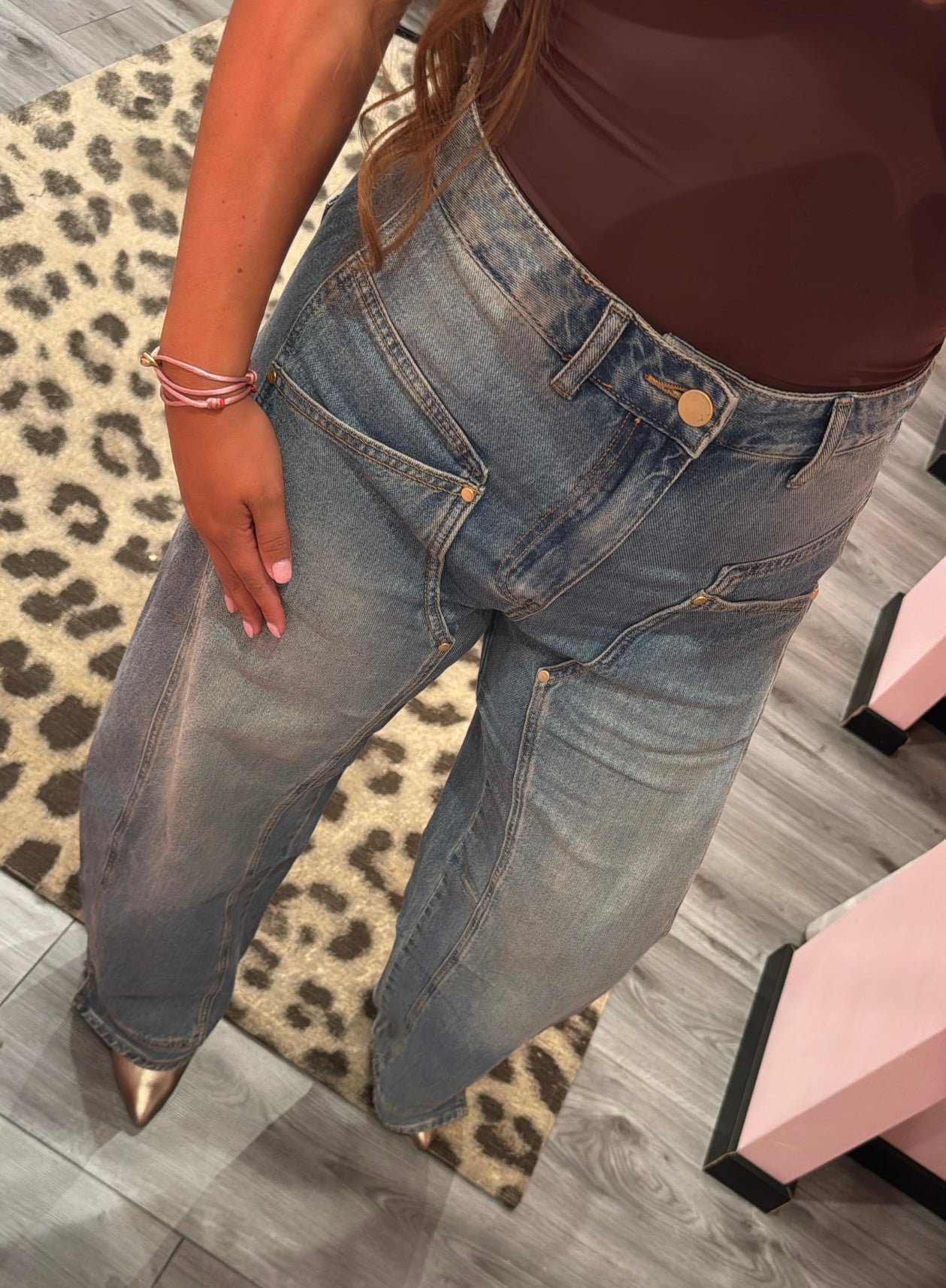 Queen Hearts Baggy Jeans 3971