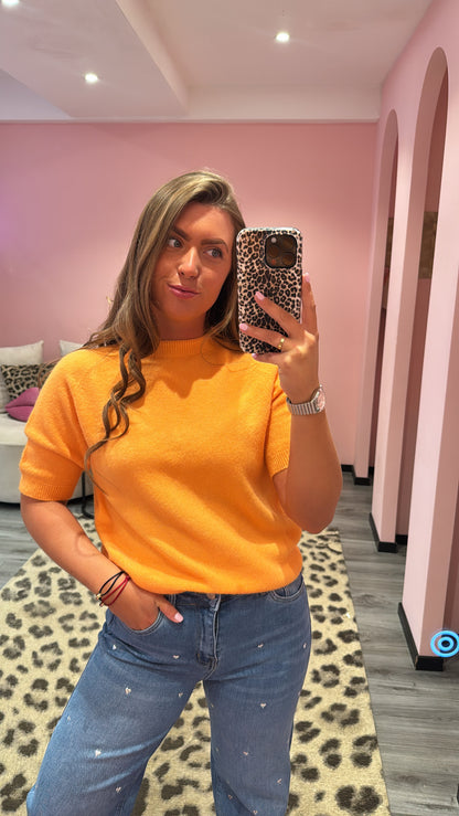 So Soft Knit Top Oranje