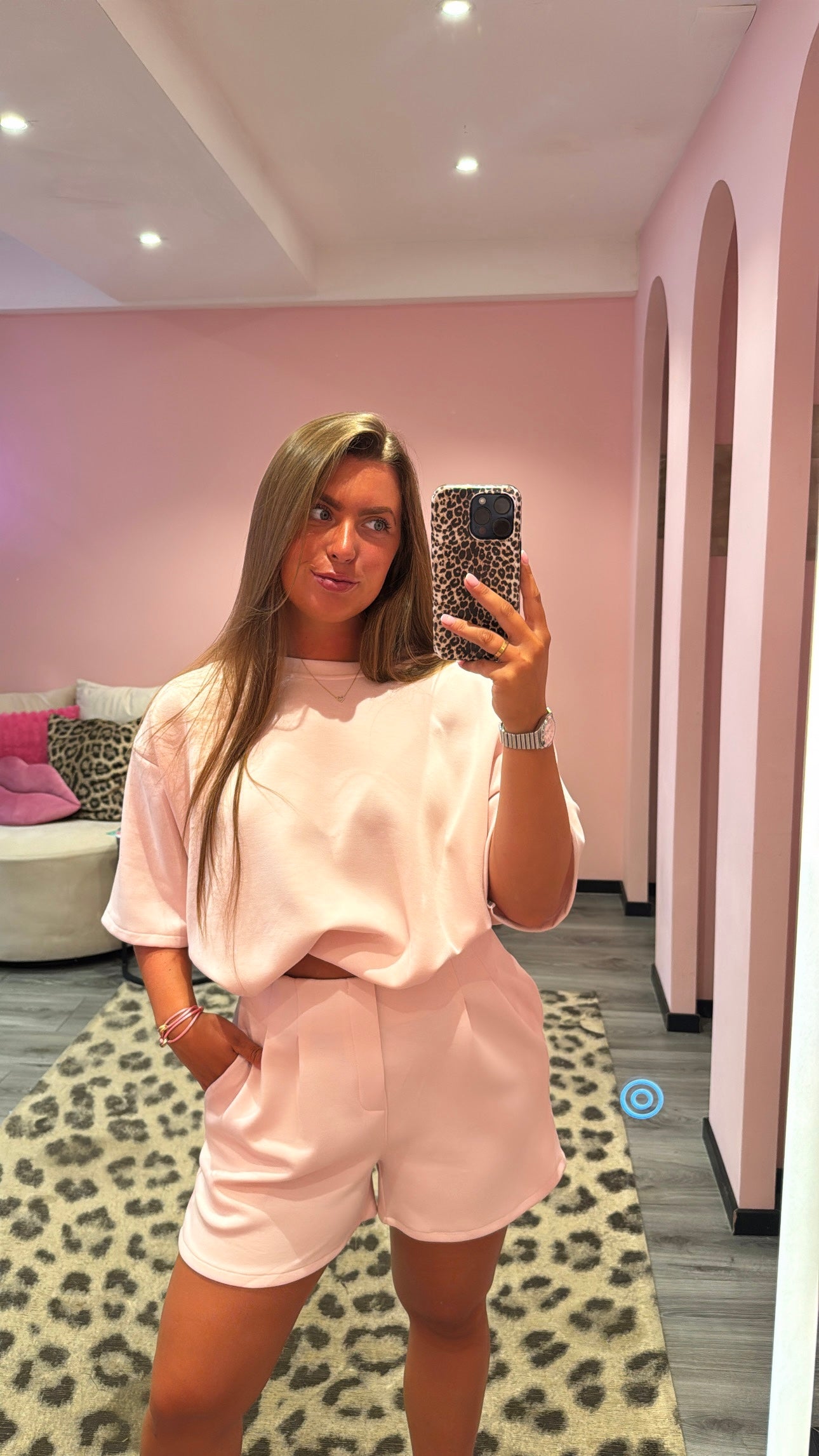 Comfy 2 Piece Set Licht Roze