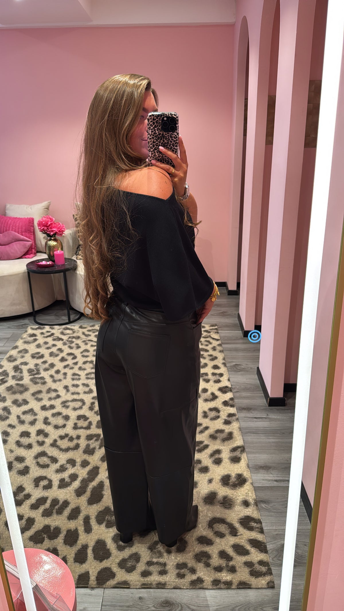Leather Balloon Broek Zwart