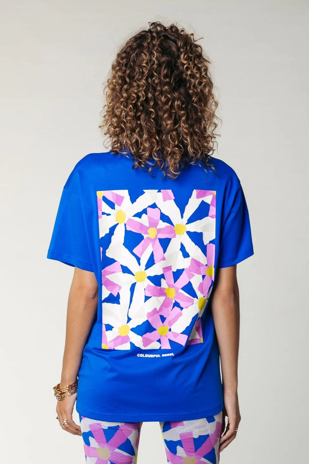 Colourful Rebel Flowers Square Tee