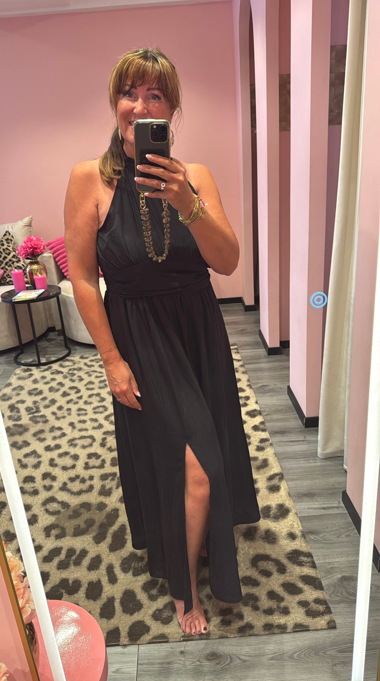 Solea Maxi Jurk Zwart
