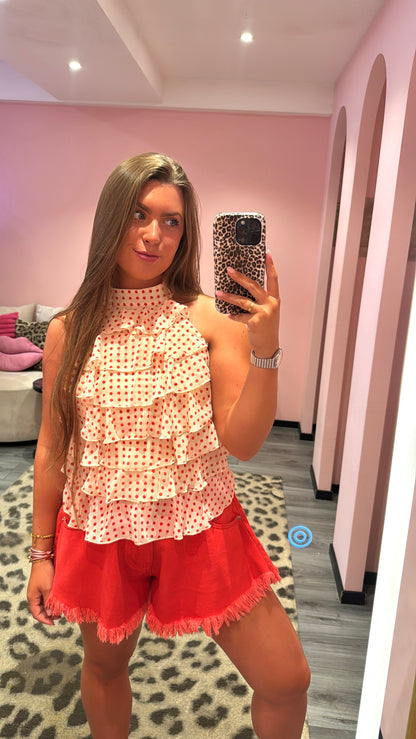 Top Juliette Dots Rood