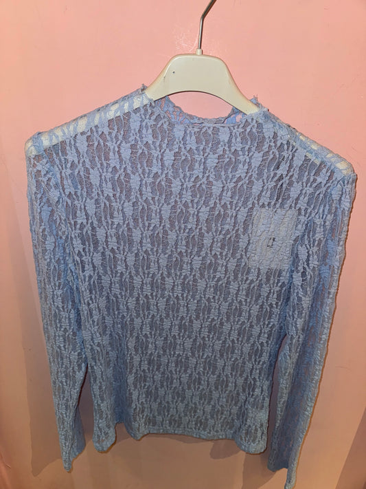 Lace Top Blue